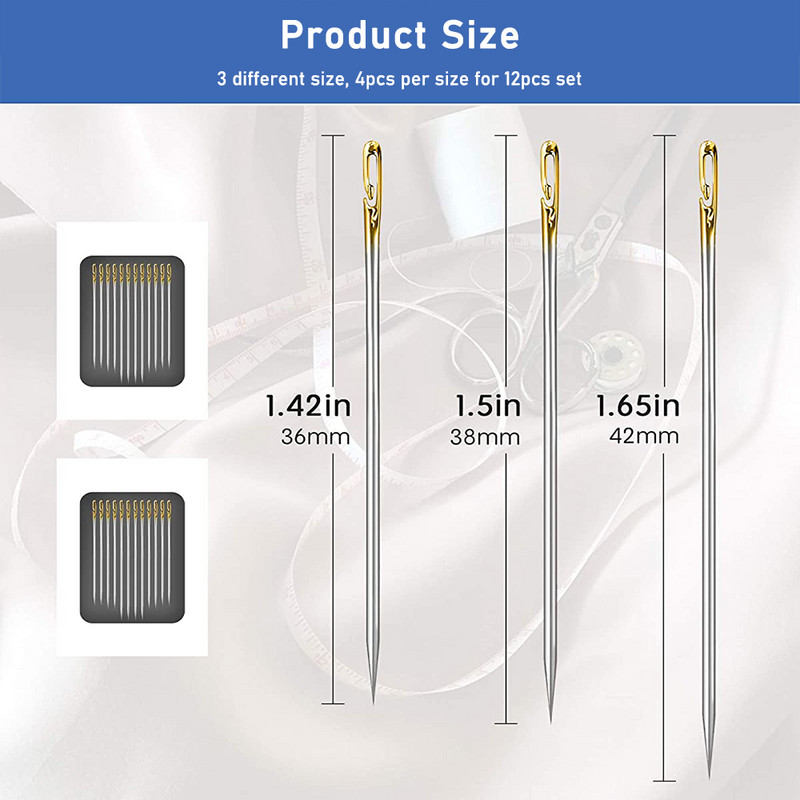 Eakate nõelapoolsed augud pime õmblusnõelad roostevabast terasest majapidamises kasutatavad käsitsi õmblusnõelad Automaatne niitmisnõelad