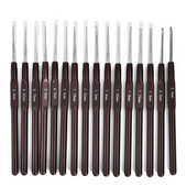 8/16 τεμ./Σετ Βελόνες πλεξίματος ABS Λαβή Βελονάκια Σετ βελόνες πλεξίματος με λαβή 0,5mm-2,5mm Εργαλείο ύφανσης πουλόβερ με νήμα