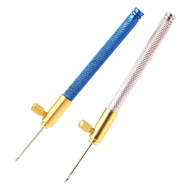 Croșetat cu mâner din lemn pentru broderie cu 3 ace, croșetat franceză, broderie cu margele, set de instrumente de cusut, bricolaj