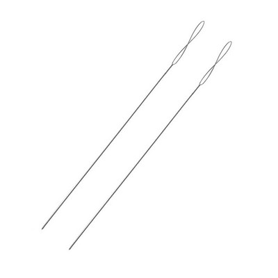 2 tk roostevabast terasest suur silm 0,15-0,7 mm pärlimisnõel helmeste jaoks Keermepael Ehted Käevõru Kaelakee Tööriistanõelad DIY