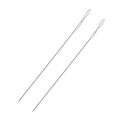 2 tk roostevabast terasest suur silm 0,15-0,7 mm pärlimisnõel helmeste jaoks Keermepael Ehted Käevõru Kaelakee Tööriistanõelad DIY