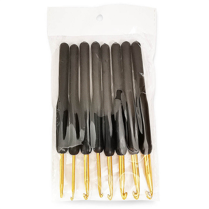 Kudumisvardad Hallid heegelnõelad, alumiiniumsulamist pea praktiline 2mm-6,0mm DIY kampsun õmblustarvikud 8tk