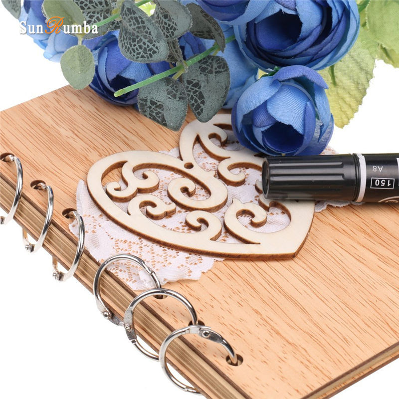 1 tk rustikaalne pulmakaunistus Külalisteraamatud Pulmadekoratsioon Piduliku peo tarvikud Sündmuspeo puidust tühjad signatuuriga külalisteraamatud