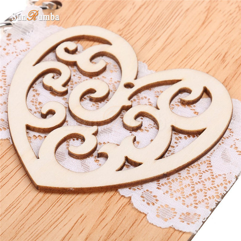 1 tk rustikaalne pulmakaunistus Külalisteraamatud Pulmadekoratsioon Piduliku peo tarvikud Sündmuspeo puidust tühjad signatuuriga külalisteraamatud