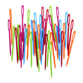 100 buc 7 cm ace de tricotat din plastic bricolaj croșetat ace de fire de lână pentru copii unelte de țesut accesorii de cusut