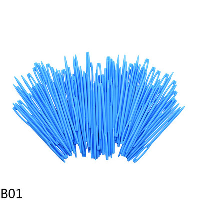 100 buc 7 cm ace de tricotat din plastic bricolaj croșetat ace de fire de lână pentru copii unelte de țesut accesorii de cusut