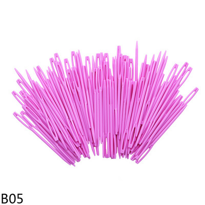100 buc 7 cm ace de tricotat din plastic bricolaj croșetat ace de fire de lână pentru copii unelte de țesut accesorii de cusut