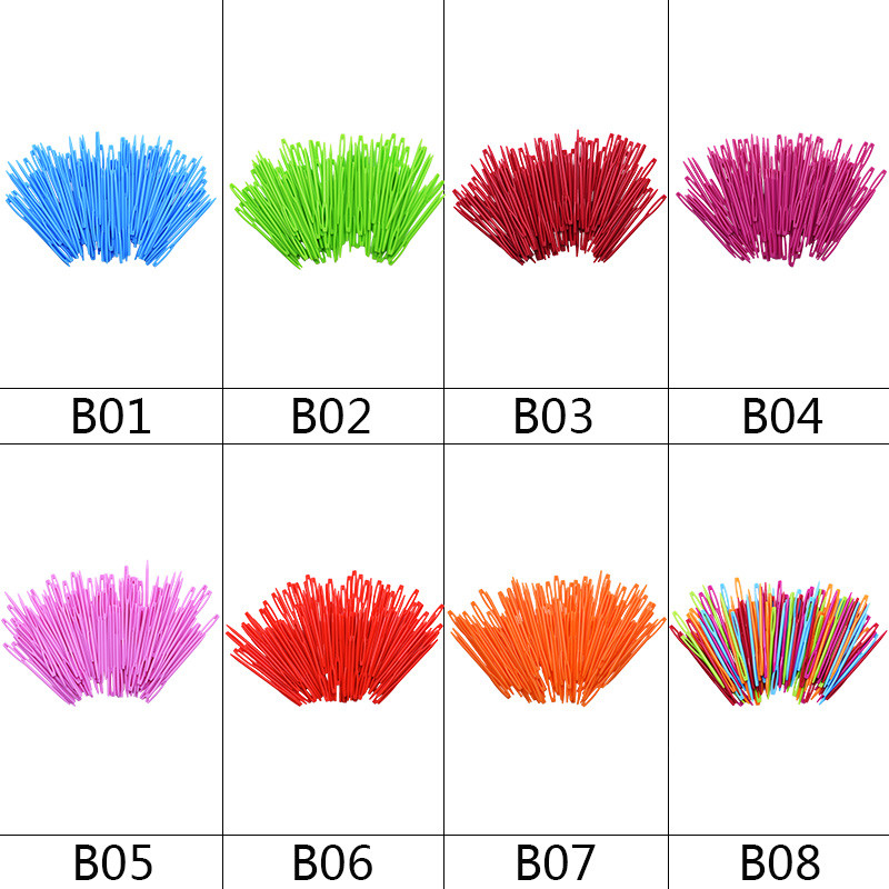 100 buc 7 cm ace de tricotat din plastic bricolaj croșetat ace de fire de lână pentru copii unelte de țesut accesorii de cusut