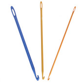 1/3 buc. Afgan Tunisian Aluminiu Croșetat Ac de tricotat Instrument de tricotat manual cu un ochi Ace de cusut Croșetat