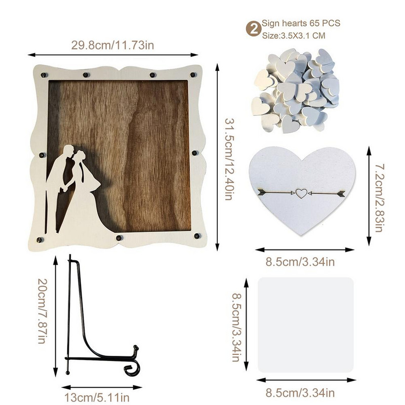 Vestuvių svečių knyga Asmeninis vestuvių dekoravimas Kaimiškas saldžių vestuvių svečių knyga tinka vestuvėms gimtadienio vakarėliams