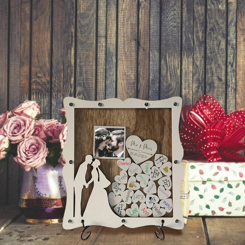 Vestuvių svečių knyga Asmeninis vestuvių dekoravimas Kaimiškas saldžių vestuvių svečių knyga tinka vestuvėms gimtadienio vakarėliams