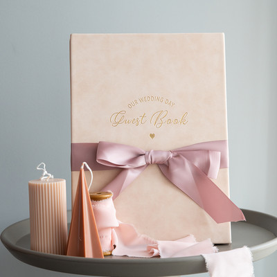 Wedding Favor Ins Signature Svečių knygos vestuvių vakarėliui Mėlyna rožinė Kokybiškos priesaikos knygos Meilės deklaracija Vestuvės suasmenintos