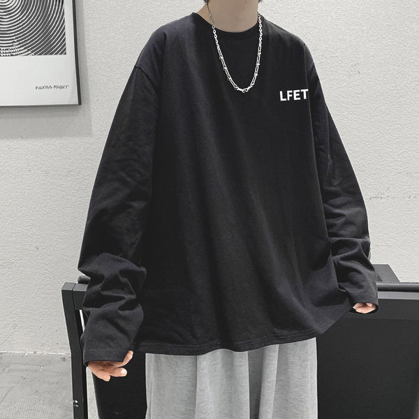 Široka muška bluza s uzorkom O izreza