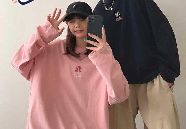 Bluză cu mânecă lungă cu imprimeu largi, pentru bărbați