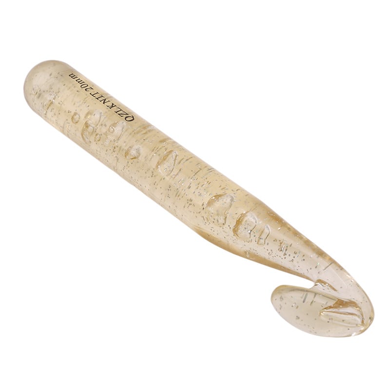 4 buc/set Croșetat de dimensiuni mari, din plastic, transparent, 15 cm lungime, ace de tricotat, instrument de lână groasă