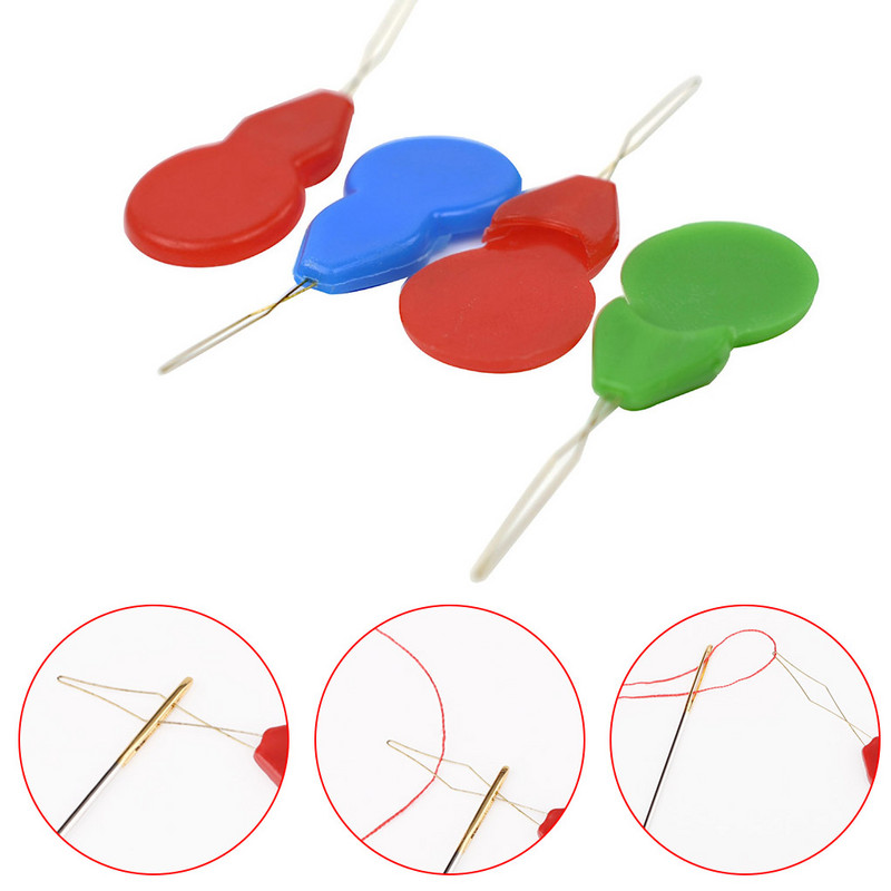 10/50 tk/komplekt Käsiõmblusõmblustraat Nõel Keermepea Keermejuhik tööriist Näputöö DIY käsitöötööriist Värv Juhuslik