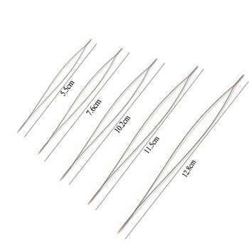 5/6/8Pcs Beading Needles Pins Open Curved Needle for Beads βραχιόλι DIY Εργαλεία κατασκευής κοσμημάτων Χειροποίητες καρφίτσες με κλωστές με χάντρες