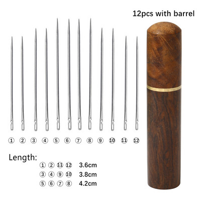 12 tk roostevabast terasest õmblusnõelad külgmised augud käsitsi õmblusnõelad isekeermestavad pimenõelad majapidamises kasutatavad õmblustarvikud