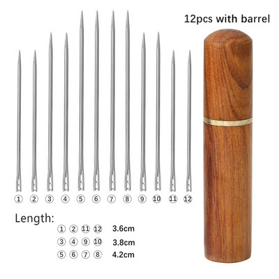 12 tk roostevabast terasest õmblusnõelad külgmised augud käsitsi õmblusnõelad isekeermestavad pimenõelad majapidamises kasutatavad õmblustarvikud