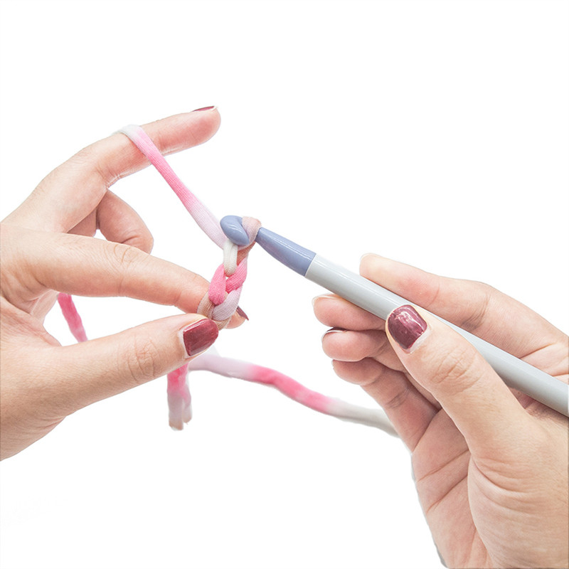 6/7 tk Mitmes suuruses Plastikust heegelnõel Heegelnõel Kudumisvardad Paks villane koe lõng Käsitöö kudumistööriist DIY käsitöö