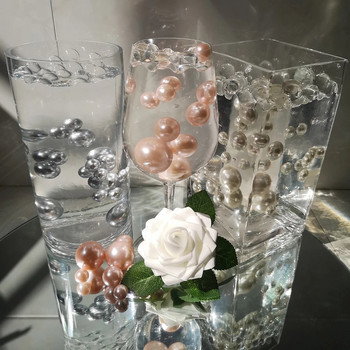 Плаваща перла без дупка Перли за украса на ваза Декорацията на сватбена маса включва прозрачни водни гелове Пълнеж на ваза