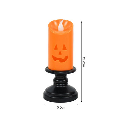 Halloweeni LED-vilkuv tuli rippuv kummitus Halloweeni peo riietus hõõguv võlur Müts Lamp Õudusrekvisiidid Kodubaari kaunistus
