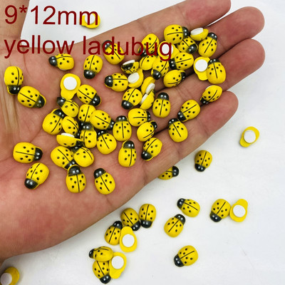 MINI puidust mesilasele lepatriinu värviline liimiga Kodu külmkapi seinakaunistus DIY käsitööna valmistatud lapsele peo tarvikud 50/100 tk