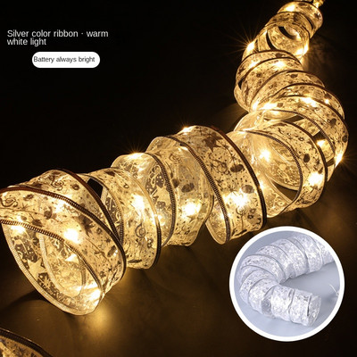 Panglică cu zâne cu LED Decorație de Crăciun Ornament pentru pom de Crăciun Arce Lumini Snur Navidad Natal Decor Home Anul Nou 2023