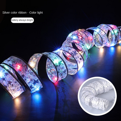 Panglică cu zâne cu LED Decorație de Crăciun Ornament pentru pom de Crăciun Arce Lumini Snur Navidad Natal Decor Home Anul Nou 2023