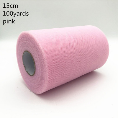 Tülli rullpool 100 jardi 15 cm organza rull tüllkangast Tutu seelik Tüdruk Beebi dušš Pulmakaunistus Sünnipäevakaunistus.