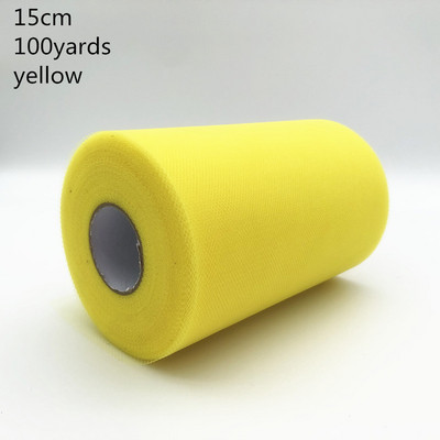 Tülli rullpool 100 jardi 15 cm organza rull tüllkangast Tutu seelik Tüdruk Beebi dušš Pulmakaunistus Sünnipäevakaunistus.