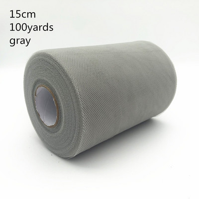 Tülli rullpool 100 jardi 15 cm organza rull tüllkangast Tutu seelik Tüdruk Beebi dušš Pulmakaunistus Sünnipäevakaunistus.