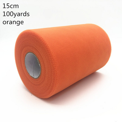 Tülli rullpool 100 jardi 15 cm organza rull tüllkangast Tutu seelik Tüdruk Beebi dušš Pulmakaunistus Sünnipäevakaunistus.