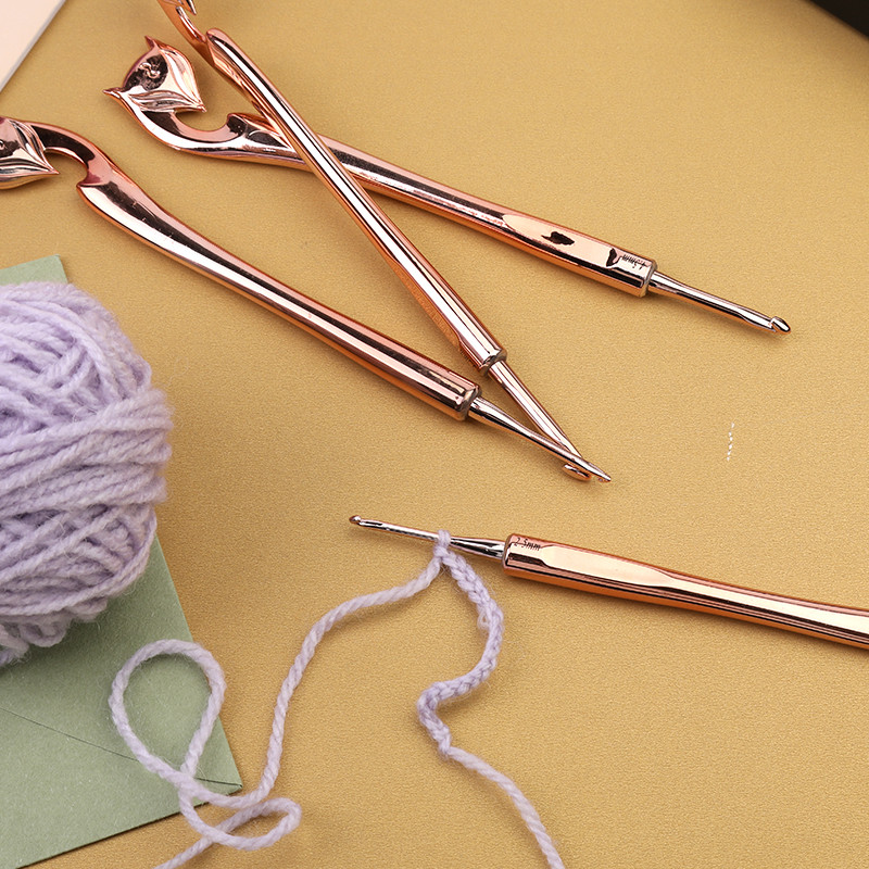 Hot Sale Πλεκτά βελονάκια Χρυσή αλεπού μοτίβο βελόνες πλεξίματος κιτ ύφανσης χειροτεχνία πουλόβερ πλέξιμο εργαλεία ύφανσης κιτ δαχτυλίδι βρόχος πλεξίματος