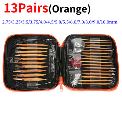 10/13 perechi de ace de tricotat circulare din aluminiu Set de inele pentru schimbarea capului ace de tricotat DIY instrumente de tricotat Accesorii de cusut