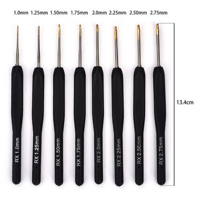 8/9tk värviline keraamiline käepide alumiiniumoksiidist heegelnõelad kudumisvardade komplekt Õmblusheegelnõelad kudumise õmblusnõelte jaoks Käsitsi valmistatud tööriist