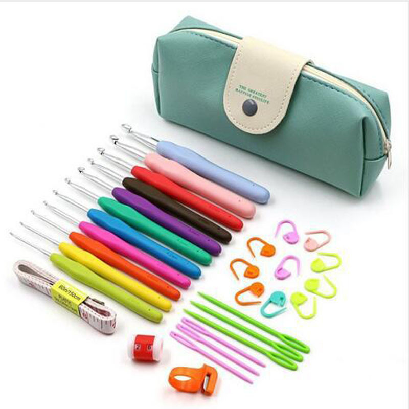 8/45 τεμ. Πλεκτομηχανές, Εργονομικοί βελονάκια ,Εξαιρετικά μακριές βελόνες για πλέξιμο και βελονάκι για αρχάριους, άνετο