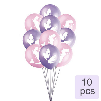 Merineitsipidu värvilise kestaga ühekordselt kasutatavad lauanõud Suvine merealune rannapidu Väike merineitsi tüdrukute 1. sünnipäevapeo sisustus