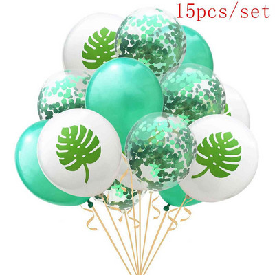 Τεχνητά τροπικά φύλλα φοίνικα Χαβάης Luau Party Aloha Διακόσμηση πάρτι με θέμα τη ζούγκλα για το γάμο Διακόσμηση τραπεζιού σπιτιού γενεθλίων