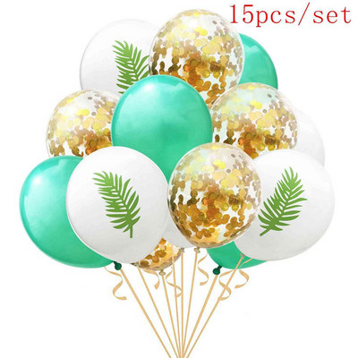 Τεχνητά τροπικά φύλλα φοίνικα Χαβάης Luau Party Aloha Διακόσμηση πάρτι με θέμα τη ζούγκλα για το γάμο Διακόσμηση τραπεζιού σπιτιού γενεθλίων