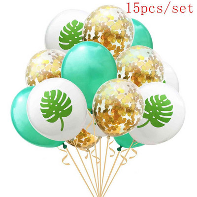 Τεχνητά τροπικά φύλλα φοίνικα Χαβάης Luau Party Aloha Διακόσμηση πάρτι με θέμα τη ζούγκλα για το γάμο Διακόσμηση τραπεζιού σπιτιού γενεθλίων