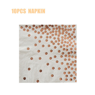 Dekoracije za rođendanske zabave od ružičastog zlata Jednokratno posuđe Papirnati tanjuri Šalice za djevojke Potrepštine za zabavu od ružičastog zlata