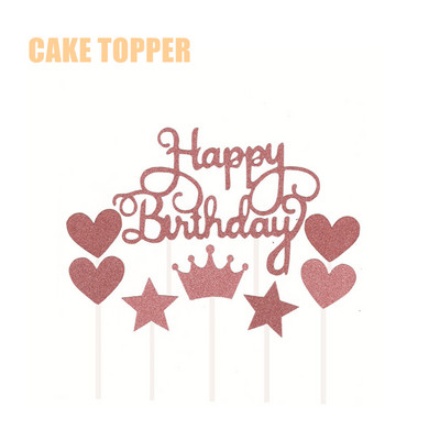 Dekoracije za rođendanske zabave od ružičastog zlata Jednokratno posuđe Papirnati tanjuri Šalice za djevojke Potrepštine za zabavu od ružičastog zlata