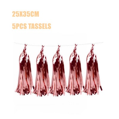 Dekoracije za rođendanske zabave od ružičastog zlata Jednokratno posuđe Papirnati tanjuri Šalice za djevojke Potrepštine za zabavu od ružičastog zlata