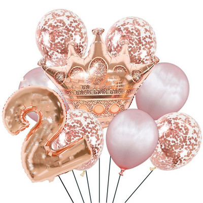 Dekoracije za rođendanske zabave od ružičastog zlata Jednokratno posuđe Papirnati tanjuri Šalice za djevojke Potrepštine za zabavu od ružičastog zlata