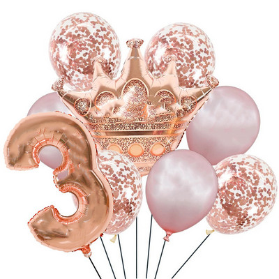 Dekoracije za rođendanske zabave od ružičastog zlata Jednokratno posuđe Papirnati tanjuri Šalice za djevojke Potrepštine za zabavu od ružičastog zlata