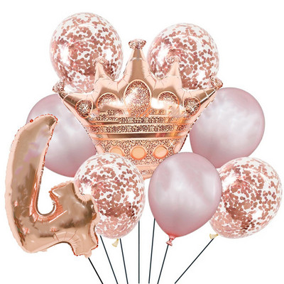 Dekoracije za rođendanske zabave od ružičastog zlata Jednokratno posuđe Papirnati tanjuri Šalice za djevojke Potrepštine za zabavu od ružičastog zlata