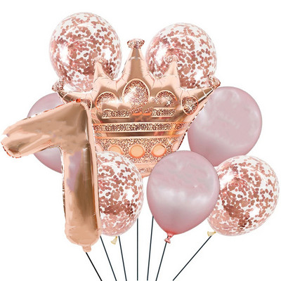 Dekoracije za rođendanske zabave od ružičastog zlata Jednokratno posuđe Papirnati tanjuri Šalice za djevojke Potrepštine za zabavu od ružičastog zlata