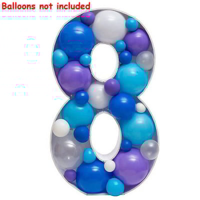 73 cm okvir s velikim brojevima, stalak, kutija za punjenje balona. DIY Baby Shower, rođendan, slovo abecede, mozaik, godišnjica, vjenčana dekoracija