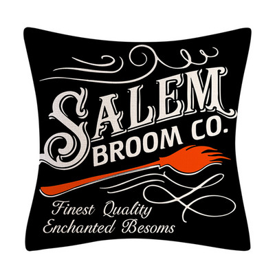 2022. Nova lanena noć vještica jesen jastučnica 18 inča trik ili poslastica seoska kuća mačka vještica kućne bacanje jastučnica za uređenje kauča